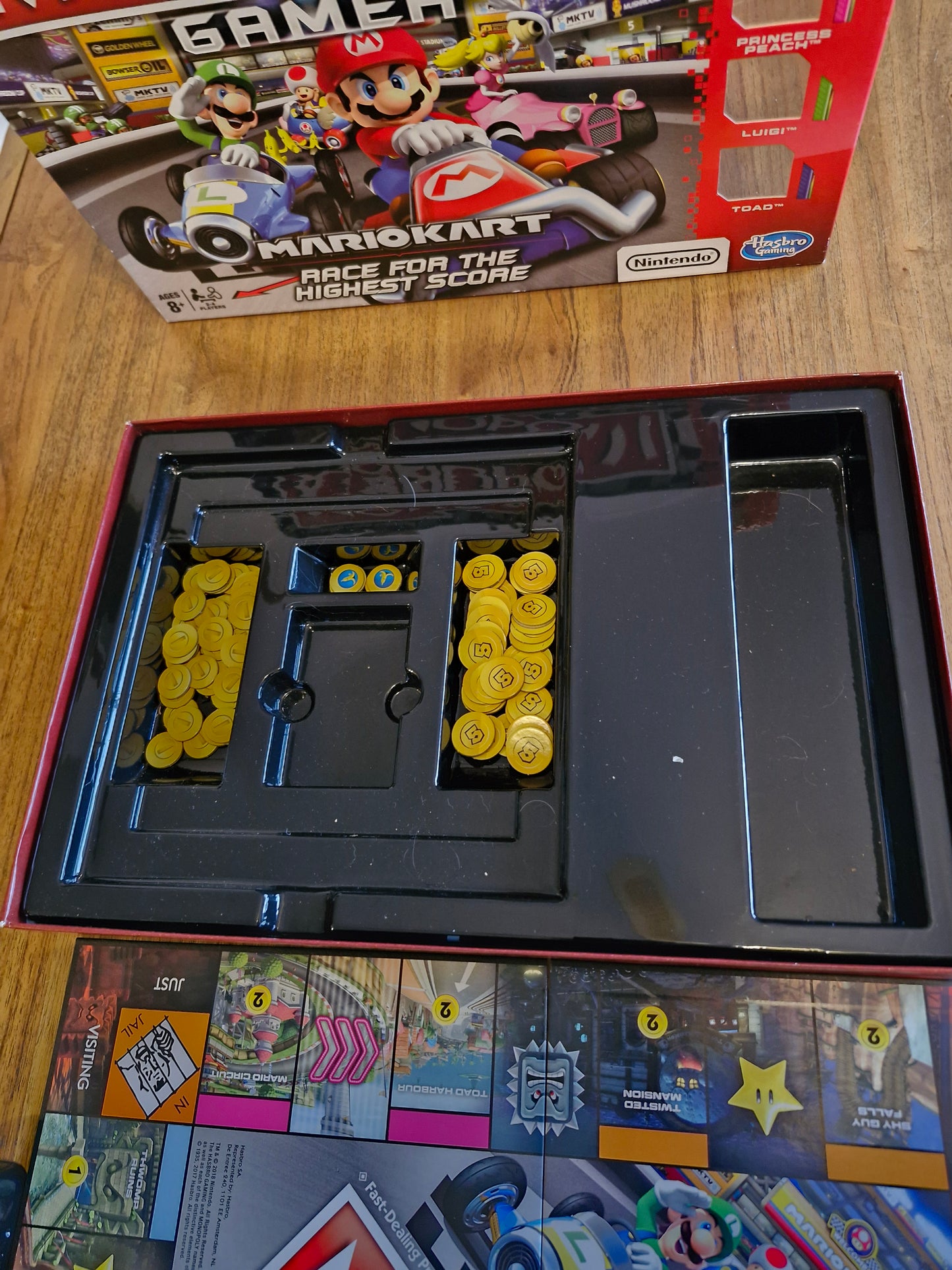 Monopoly Gamer Mario Kart Edition (Hasbro/Nintendo, 2017) – Complete, Excellent Condition