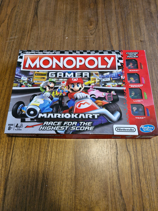 Monopoly Gamer Mario Kart Edition (Hasbro/Nintendo, 2017) – Complete, Excellent Condition