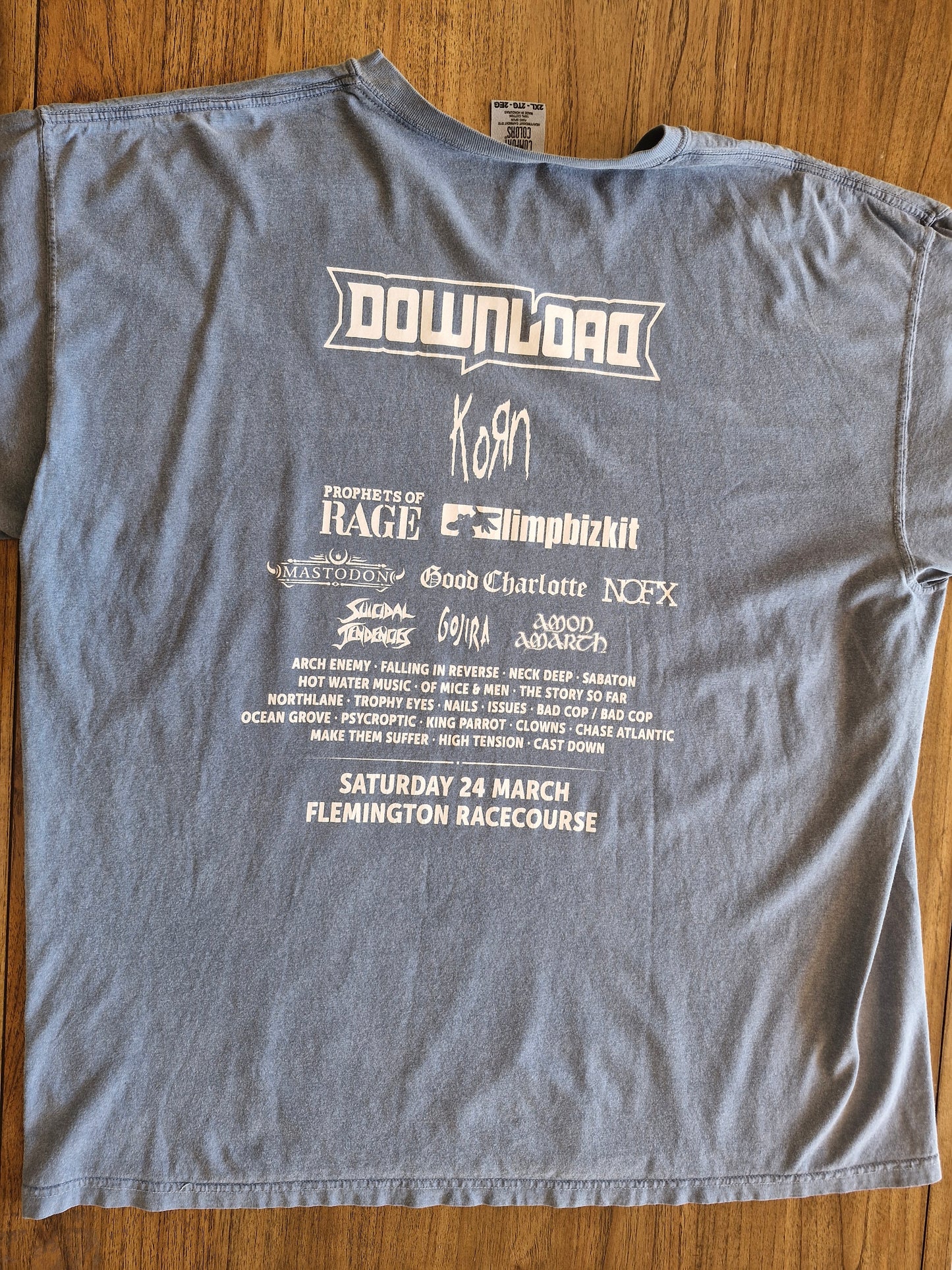 Download Festival 2018 Melbourne T-Shirt – 2XL Blue