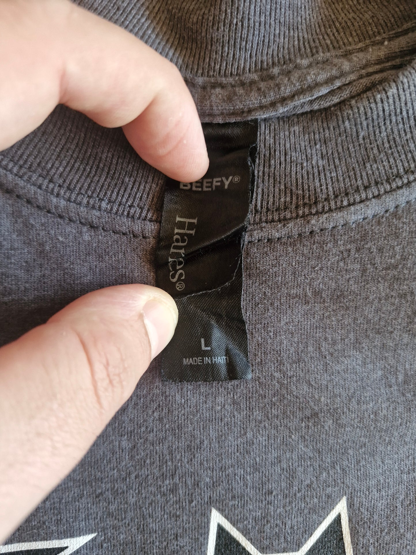 Batman Japanese Logo T-Shirt – Size L Grey