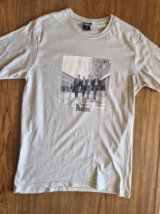 The Beatles Graphic T-Shirt – Small Beige