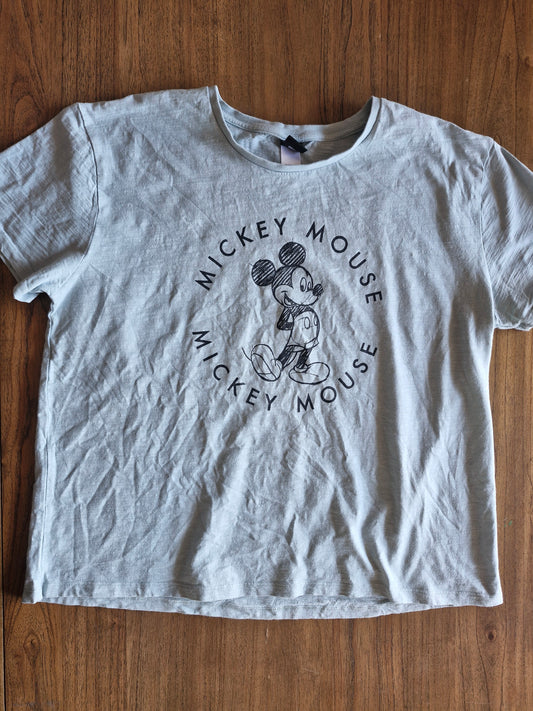 Disney Mickey Mouse Sketch Graphic T-Shirt – 3XL Grey
