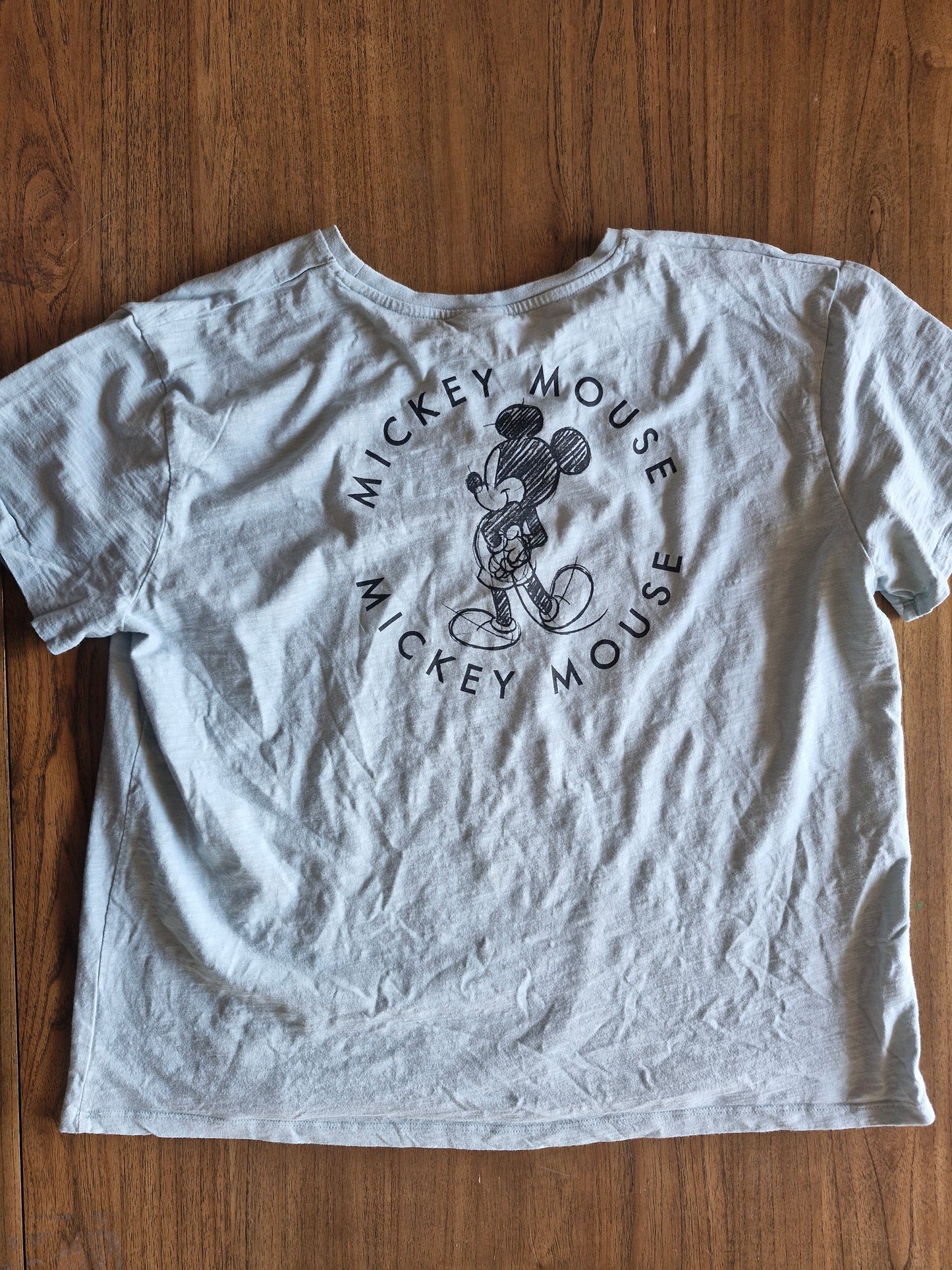 Disney Mickey Mouse Sketch Graphic T-Shirt – 3XL Grey