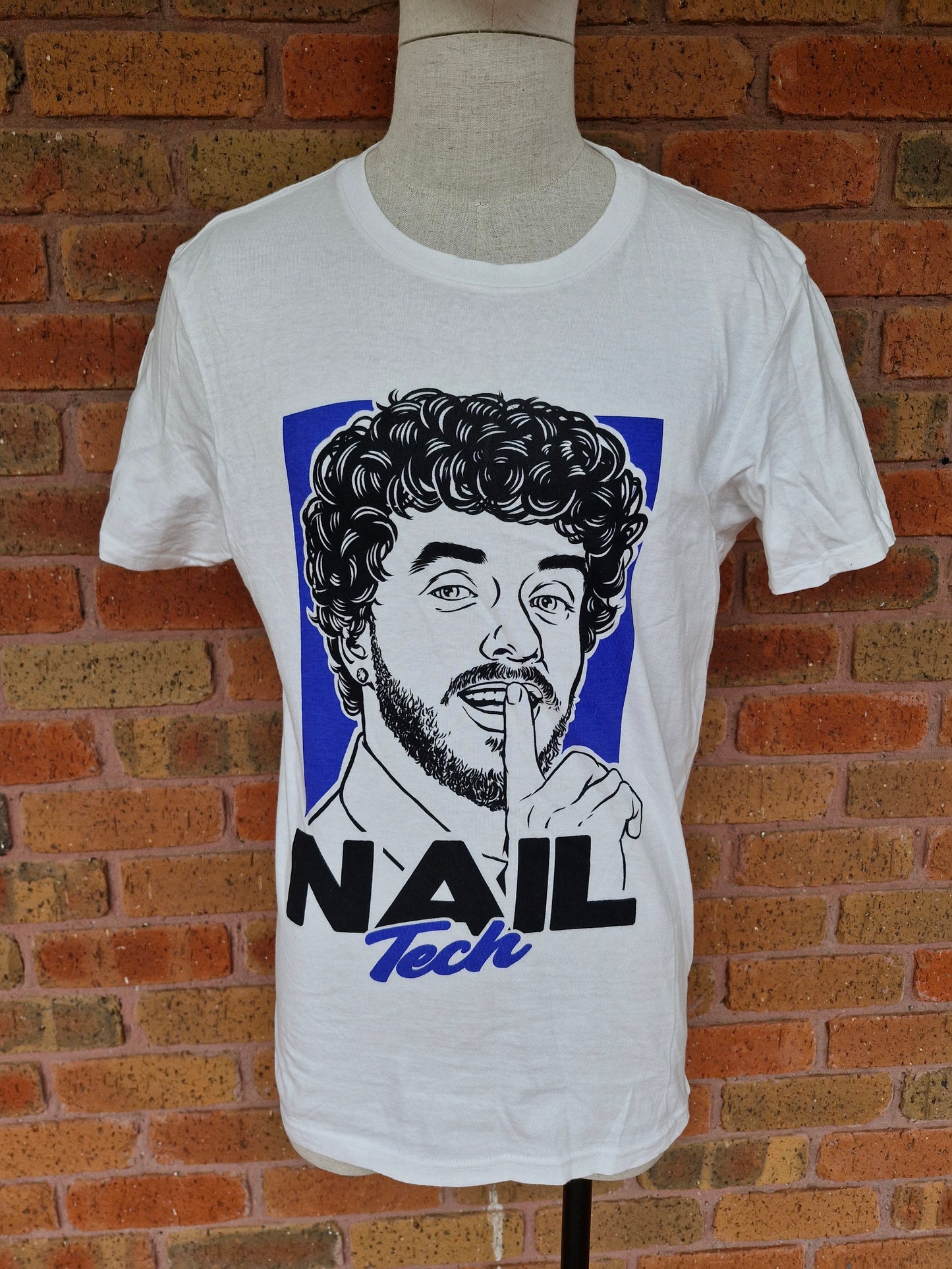 Jack Harlow “Nail Tech” Promo T-Shirt – White Graphic Tee (Size L)