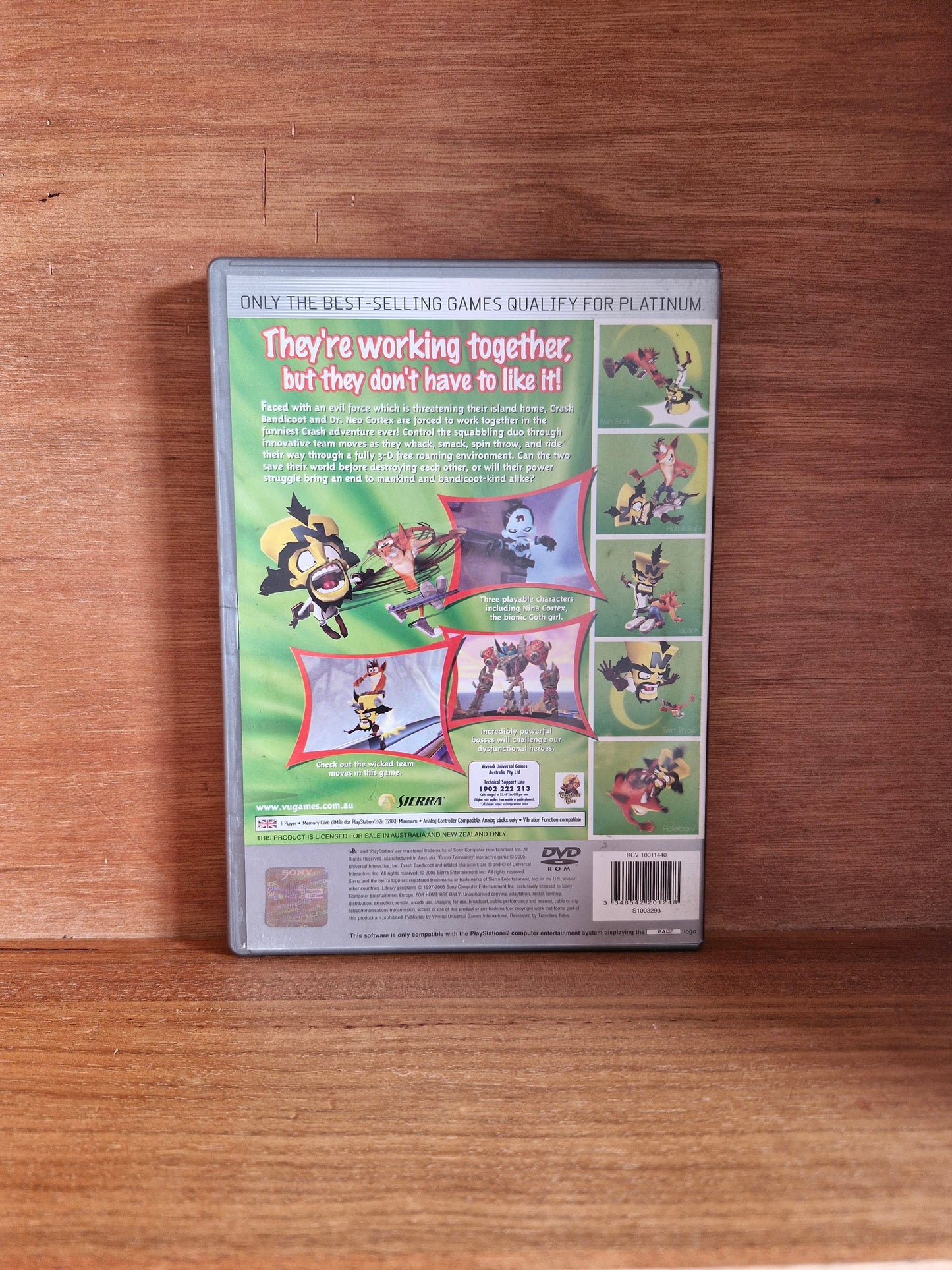 Crash Twinsanity (PlayStation 2) – Complete in Box (Platinum)