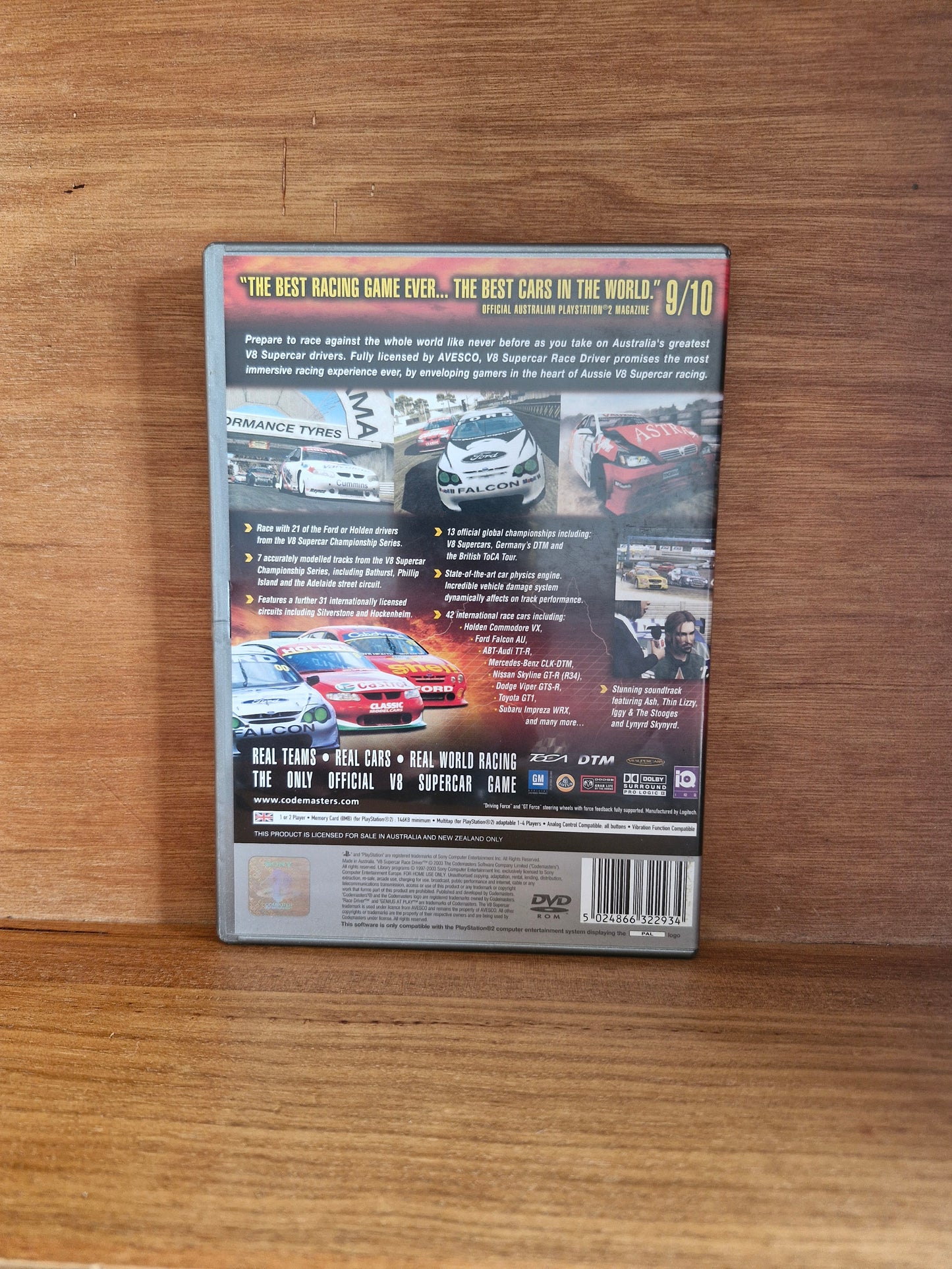V8 Supercars Australia: Race Driver (Platinum, Codemasters, 2003) – Complete with Manual, Excellent Condition