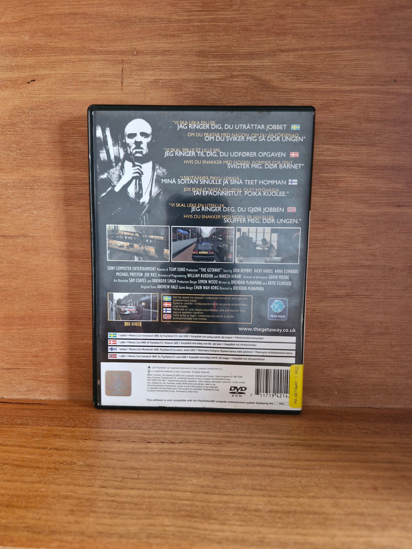 The Getaway – PlayStation 2 (Black Label, Sony) – Complete with Manual & Map – Very Good Condition