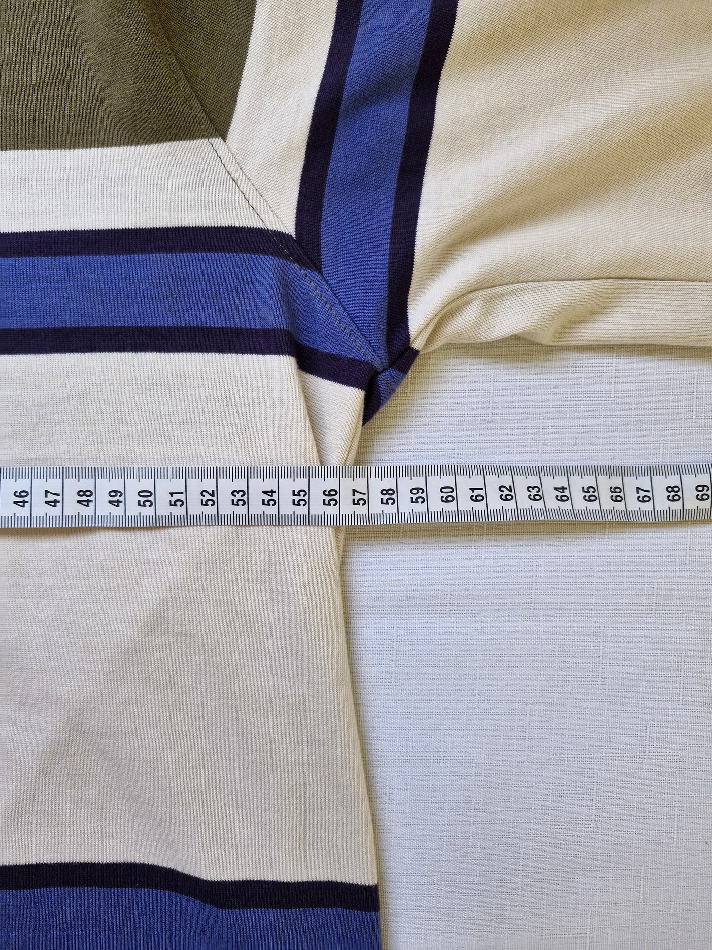 Stüssy Australia Striped Rugby Polo Shirt – Olive Green – Size Medium