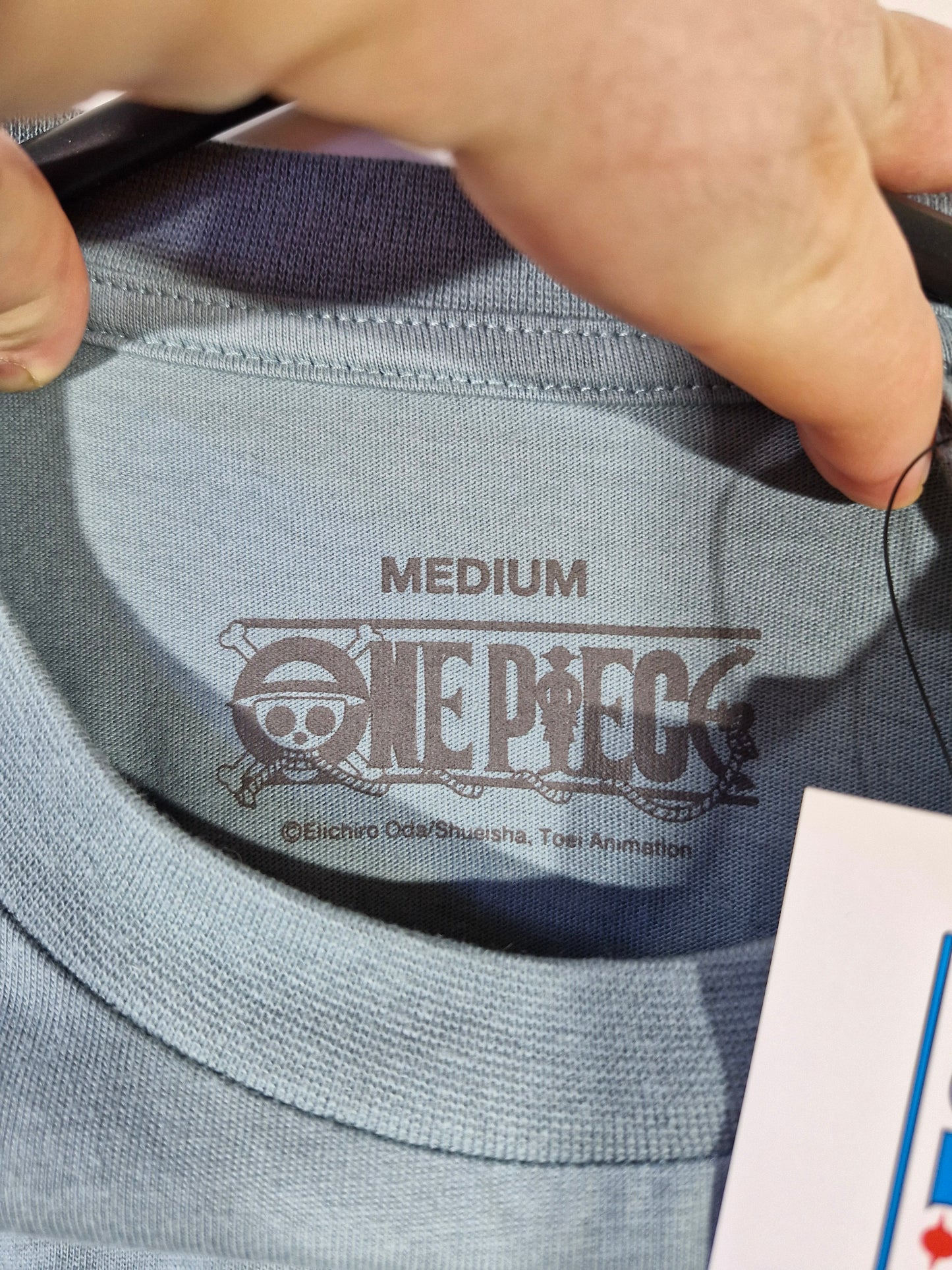 One Piece Straw Hat Crew Graphic T-Shirt - Blue - Double Sided - Men's M