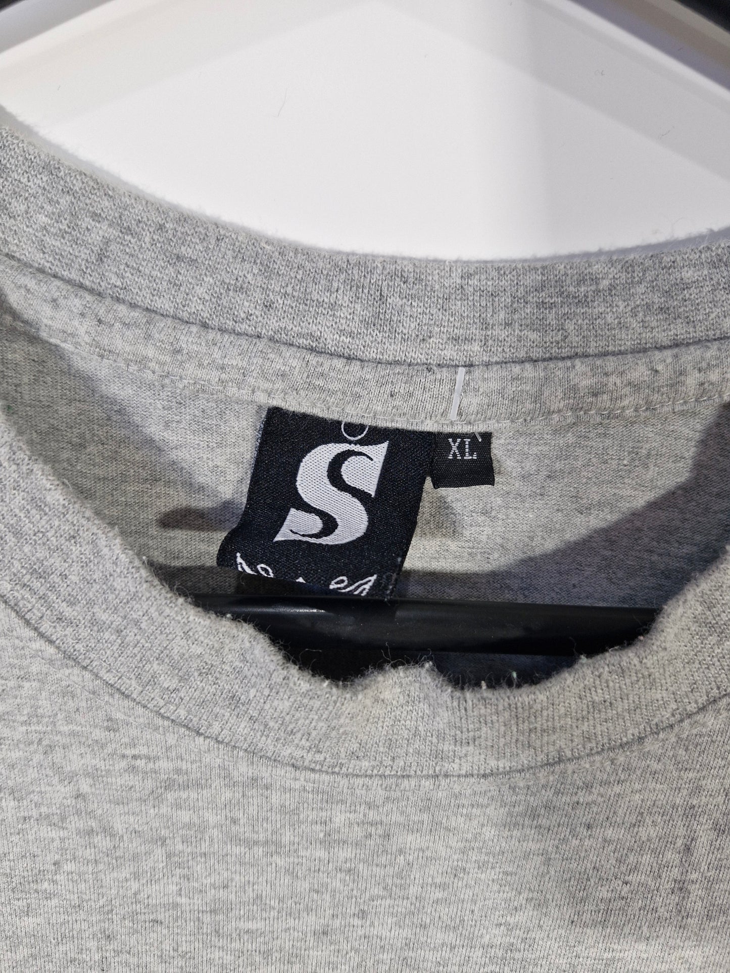 Samurai Warrior Graphic T-Shirt Grey - Japanese Streetwear Tee - Men's XL