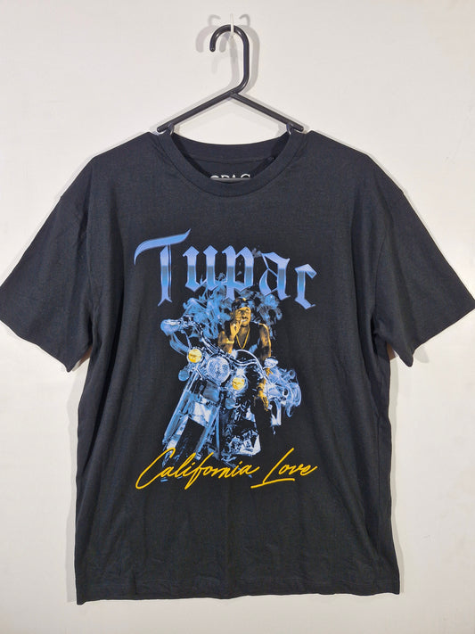 2Pac California Love Black Graphic Tee - Men's Large