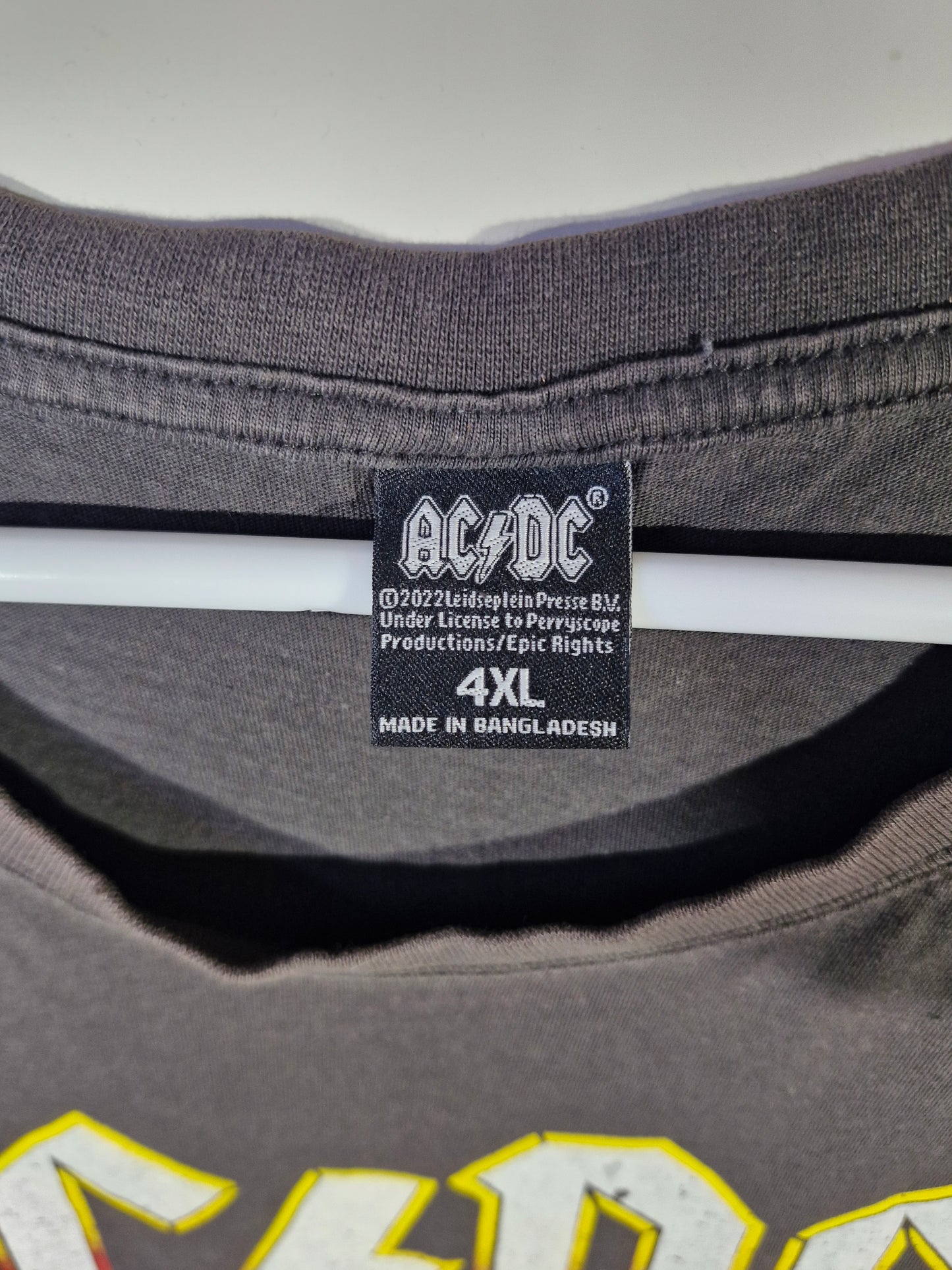 AC/DC Highway to Hell Sleeveless Band T-Shirt - Men's 4XL - Black Licensed Rock Tee