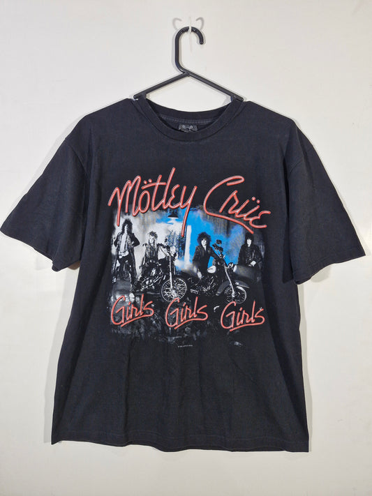 Motley Crue Girls Girls Girls Graphic Band Tee - Black - Size XL