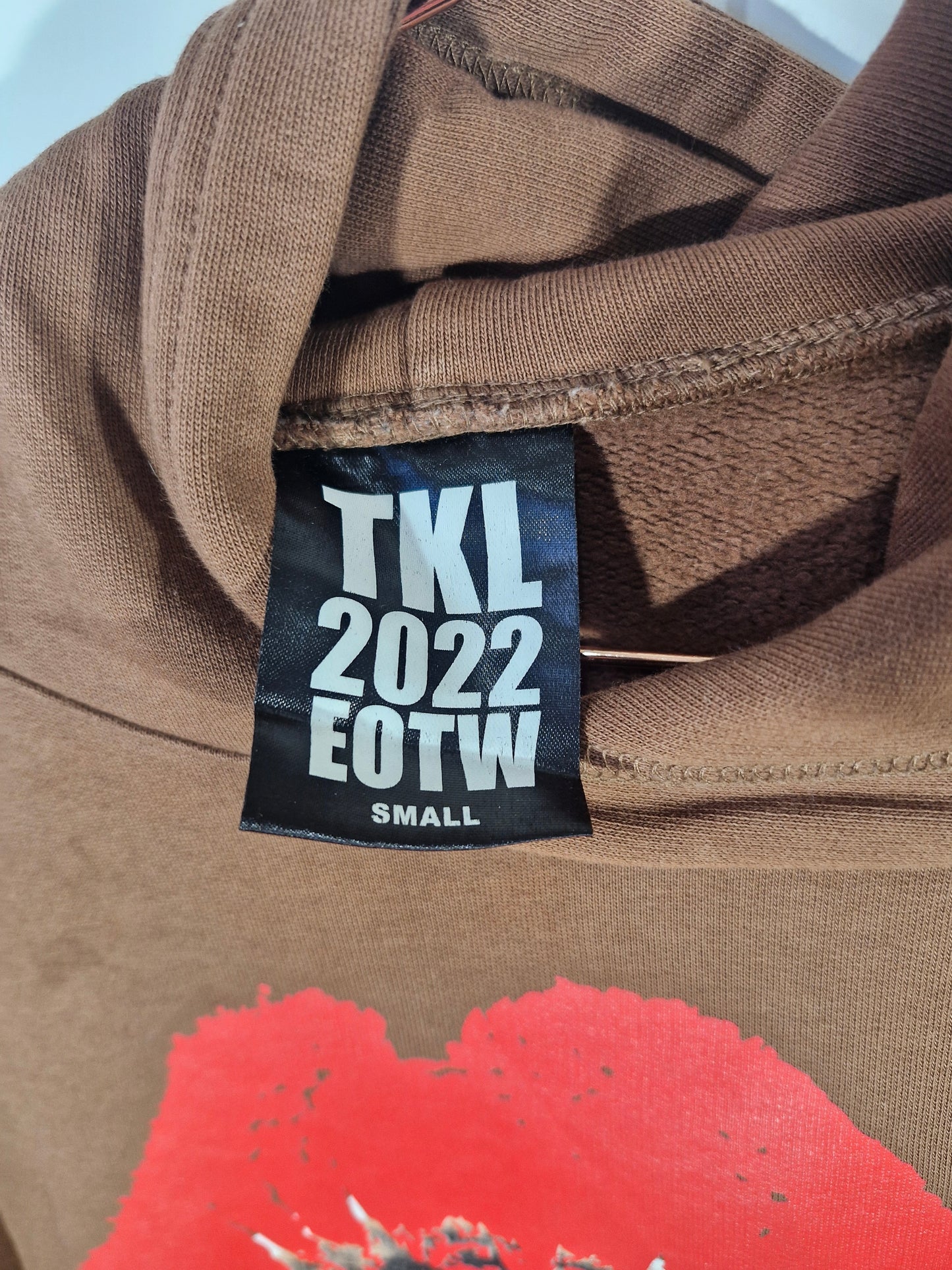 The Kid Laroi End Of The World Tour 2022 Hoodie - Brown - Men's Small - Concert Merch