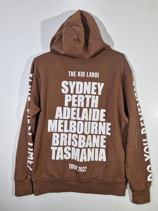 The Kid Laroi End Of The World Tour 2022 Hoodie - Brown - Men's Small - Concert Merch