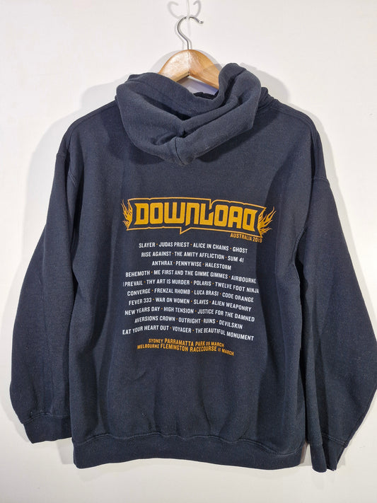 Download Festival Australia 2019 Lineup Graphic Hoodie Pre-Owned Men's M Black