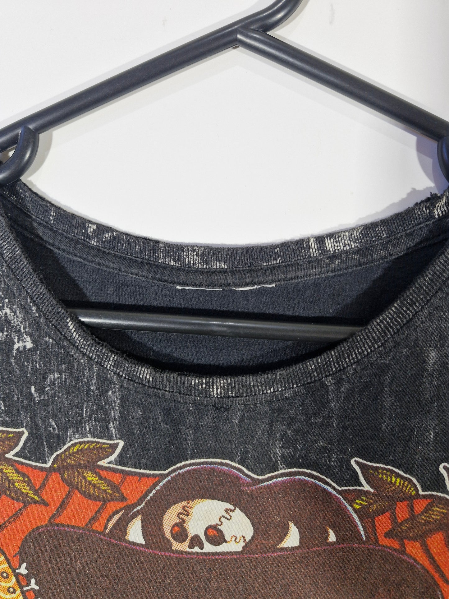Jimi Hendrix Acid Wash Graphic Tee - Black - Size Estimated L - Tag Removed