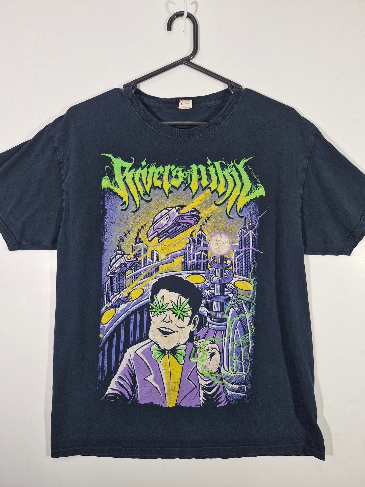 Rivers of Nihil Graphic Band Tee - Faded Black - Size L