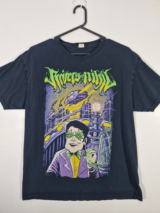 Rivers of Nihil Graphic Band Tee - Faded Black - Size L