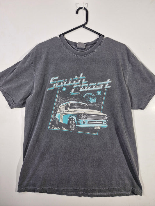 South Coast Pirate Life Graphic Tee - Faded Black - Size XL