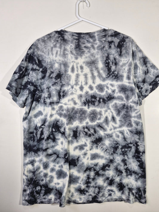 My Hero Academia Tie Dye Graphic Tee - Black/White - Size XL