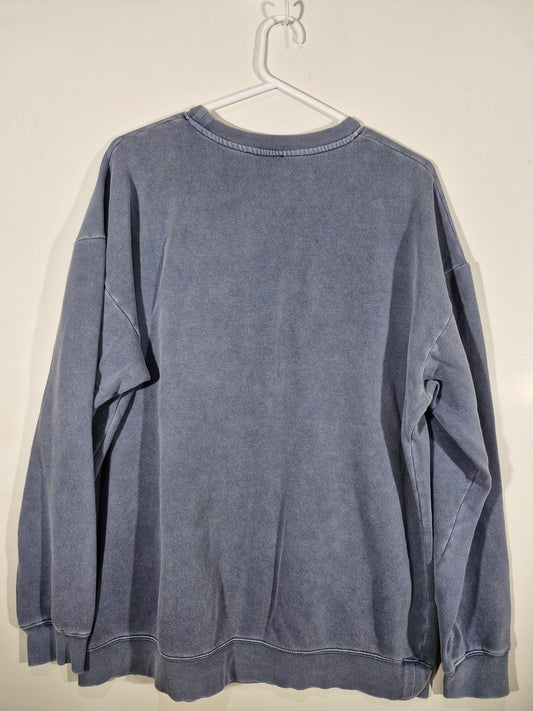 Factorie Resist Eagle Graphic Crewneck Sweatshirt – Blue – Size Large