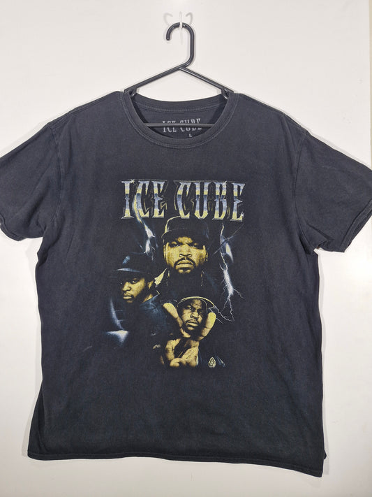 Ice Cube Portrait Graphic Tee – Black – Size Large