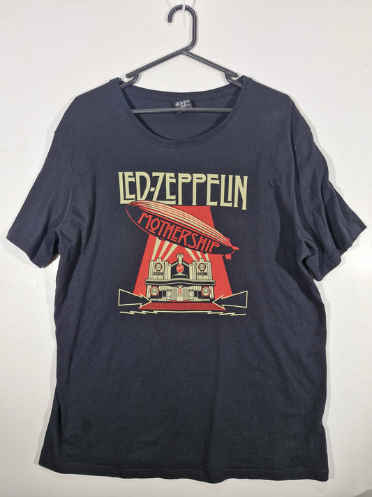 Led Zeppelin Mothership Graphic Tee – Black – Size 3XL
