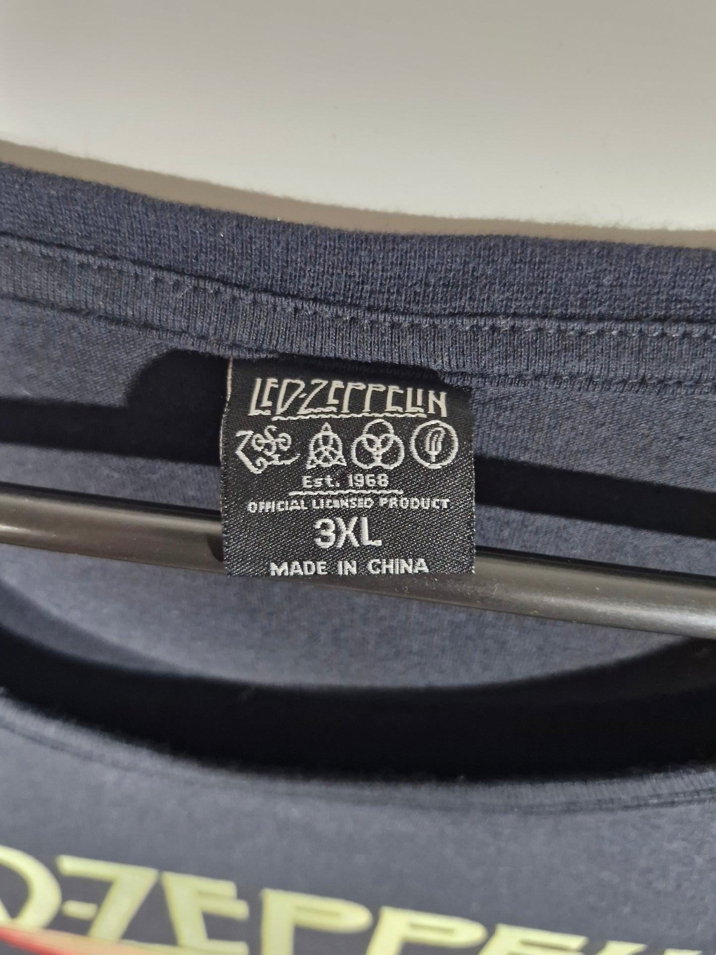 Led Zeppelin Mothership Graphic Tee – Black – Size 3XL