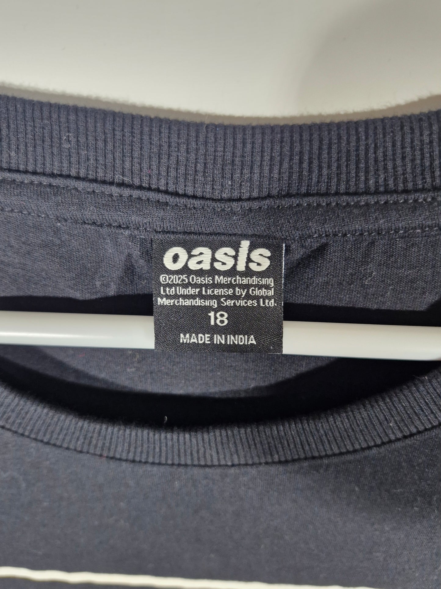 Oasis Band Photo Graphic T-Shirt - Black - Size Women's 18