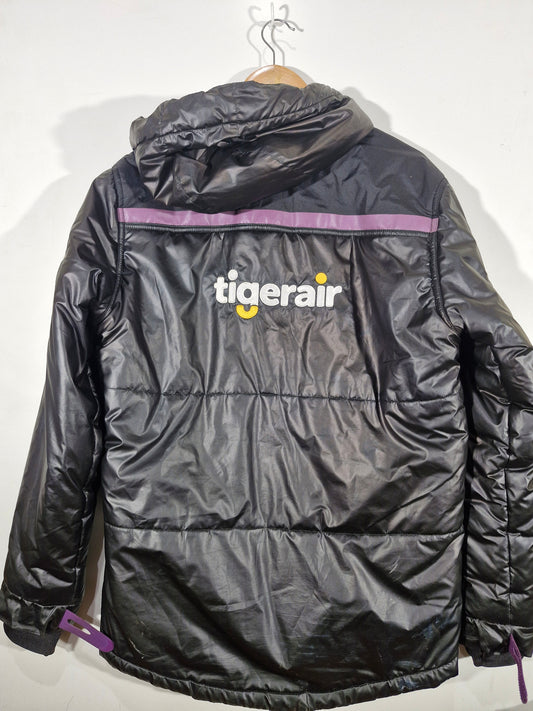 Melbourne Storm NRL 2004 Authentic Puffer Jacket - Black/Purple - Size S