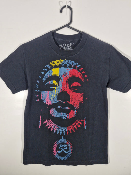 2K by Gingham Buddha Face Graphic T-Shirt - Black - Size Small