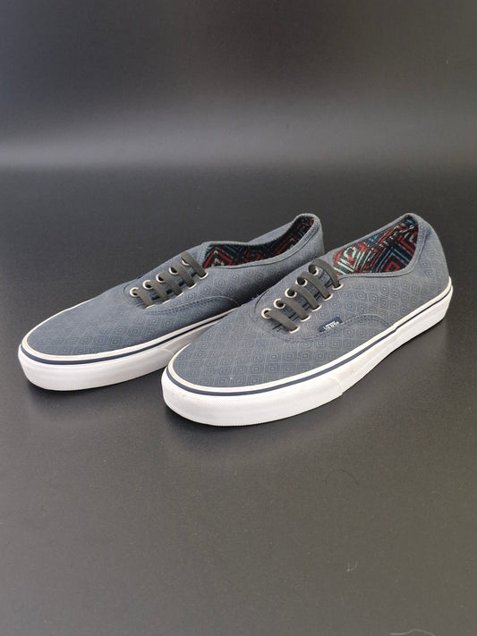 Vans Off The Wall Laceless Sneakers - Blue/White - US Men's 11