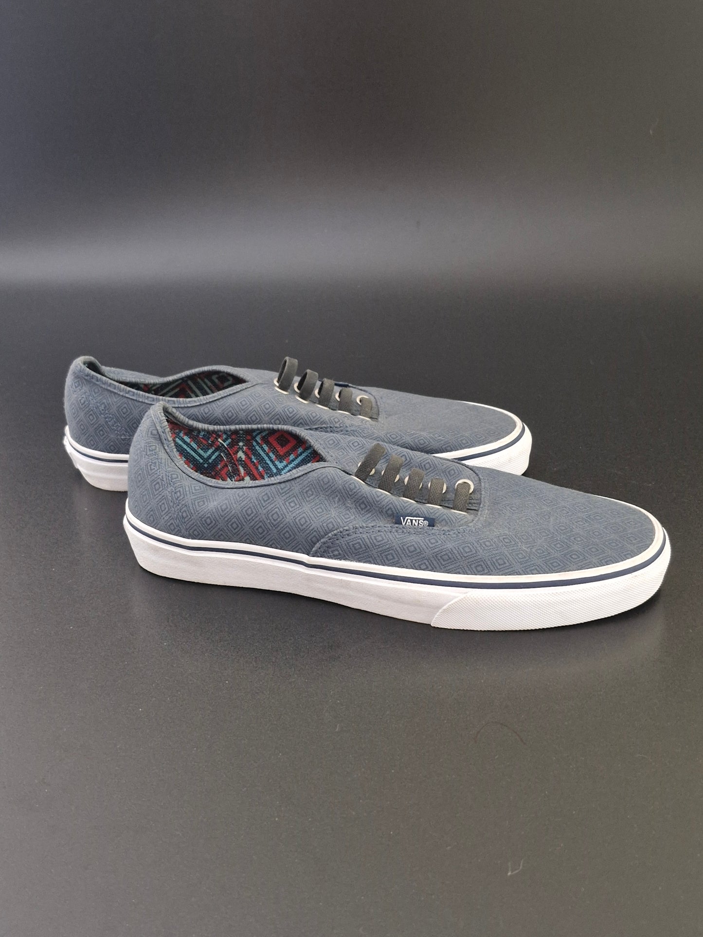 Vans Off The Wall Laceless Sneakers - Blue/White - US Men's 11