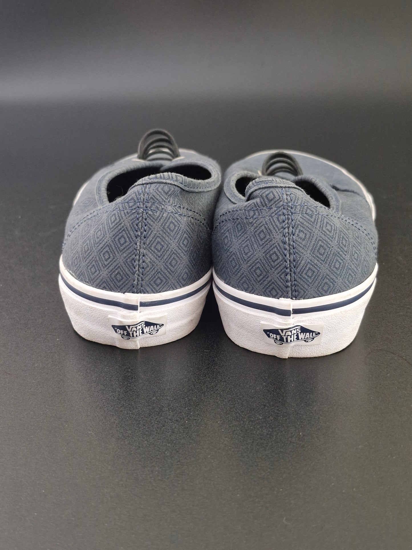 Vans Off The Wall Laceless Sneakers - Blue/White - US Men's 11