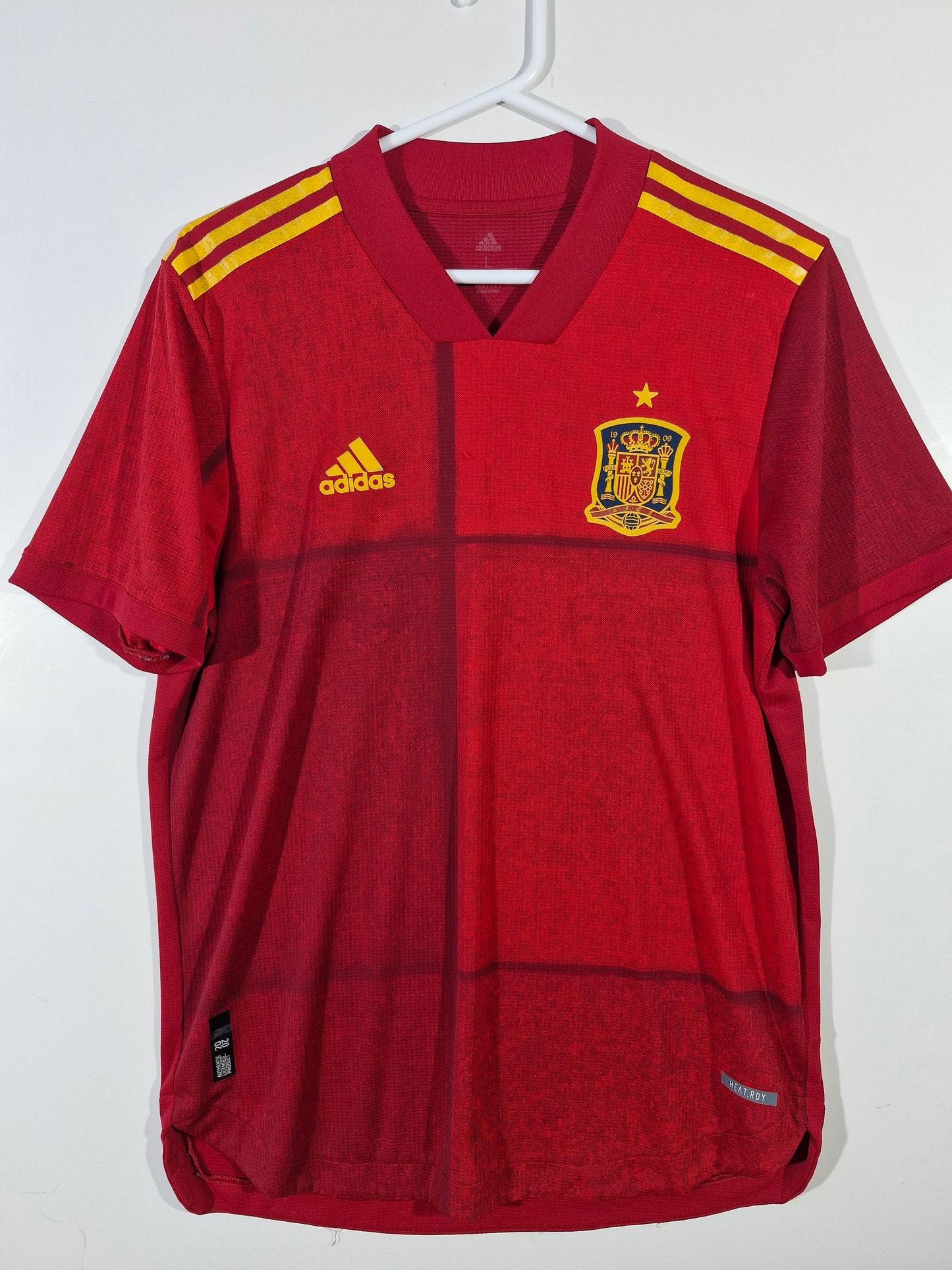 Adidas Vintage Graphic T-Shirt - Red & Yellow Size - Men's Large