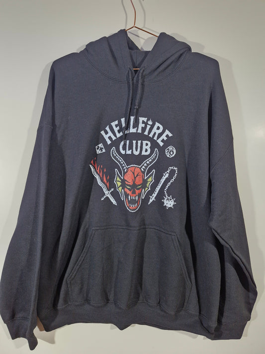 G.O.A.T Crew x Stranger Things Hellfire Club Hoodie - Black - Size Men's XL