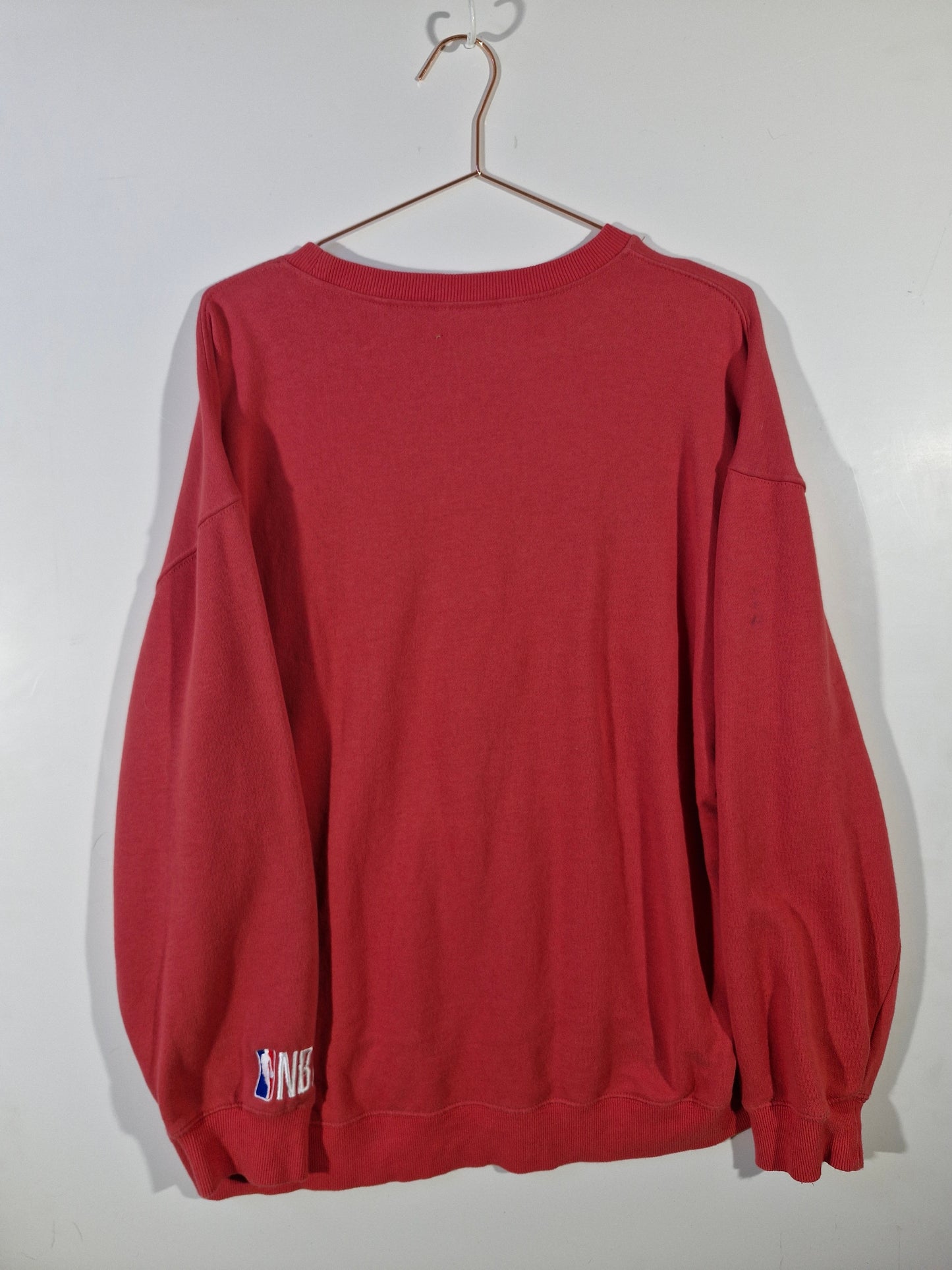 Chicago Bulls NBA Pullover Sweatshirt - Red &amp; Pink - Size Men's Large