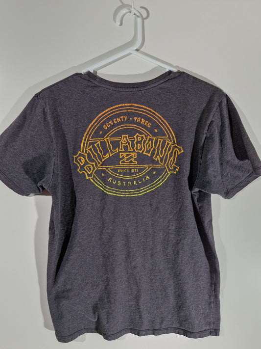 Billabong Vintage Graphic T-Shirt - Grey Size - Men's Large
