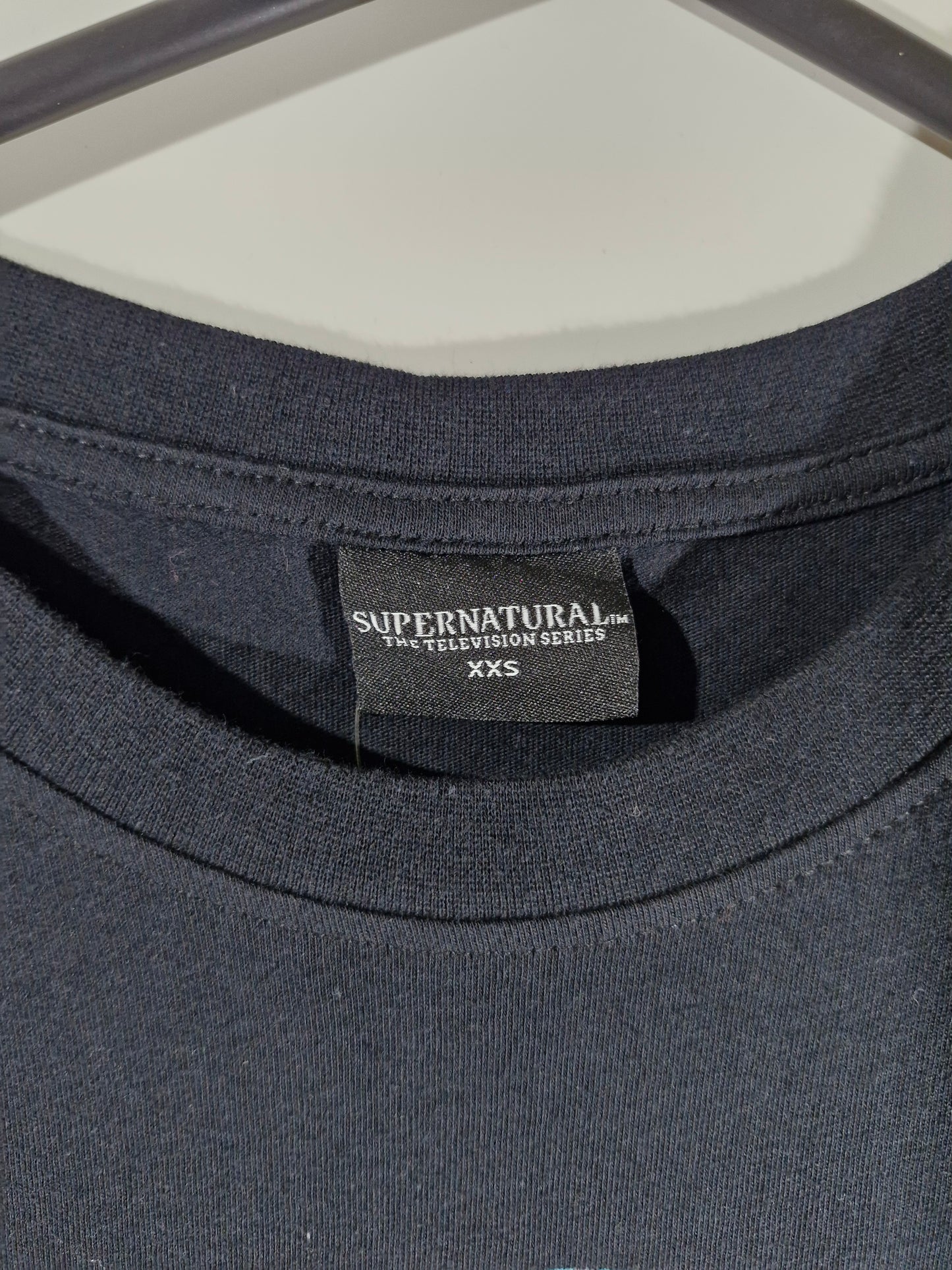 Supernatural Graphic T-Shirt - Black Size - Oversized XXS