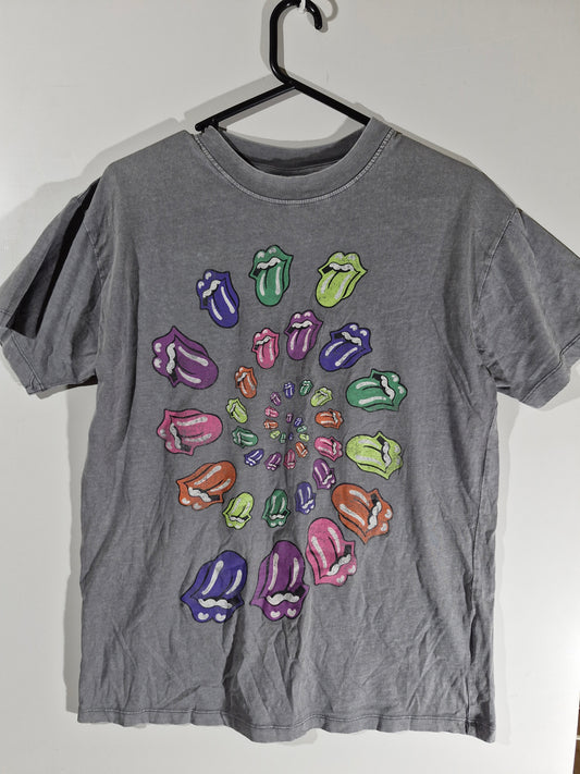 The Rolling Stones Graphic T-Shirt - Grey Size - Men's XS
