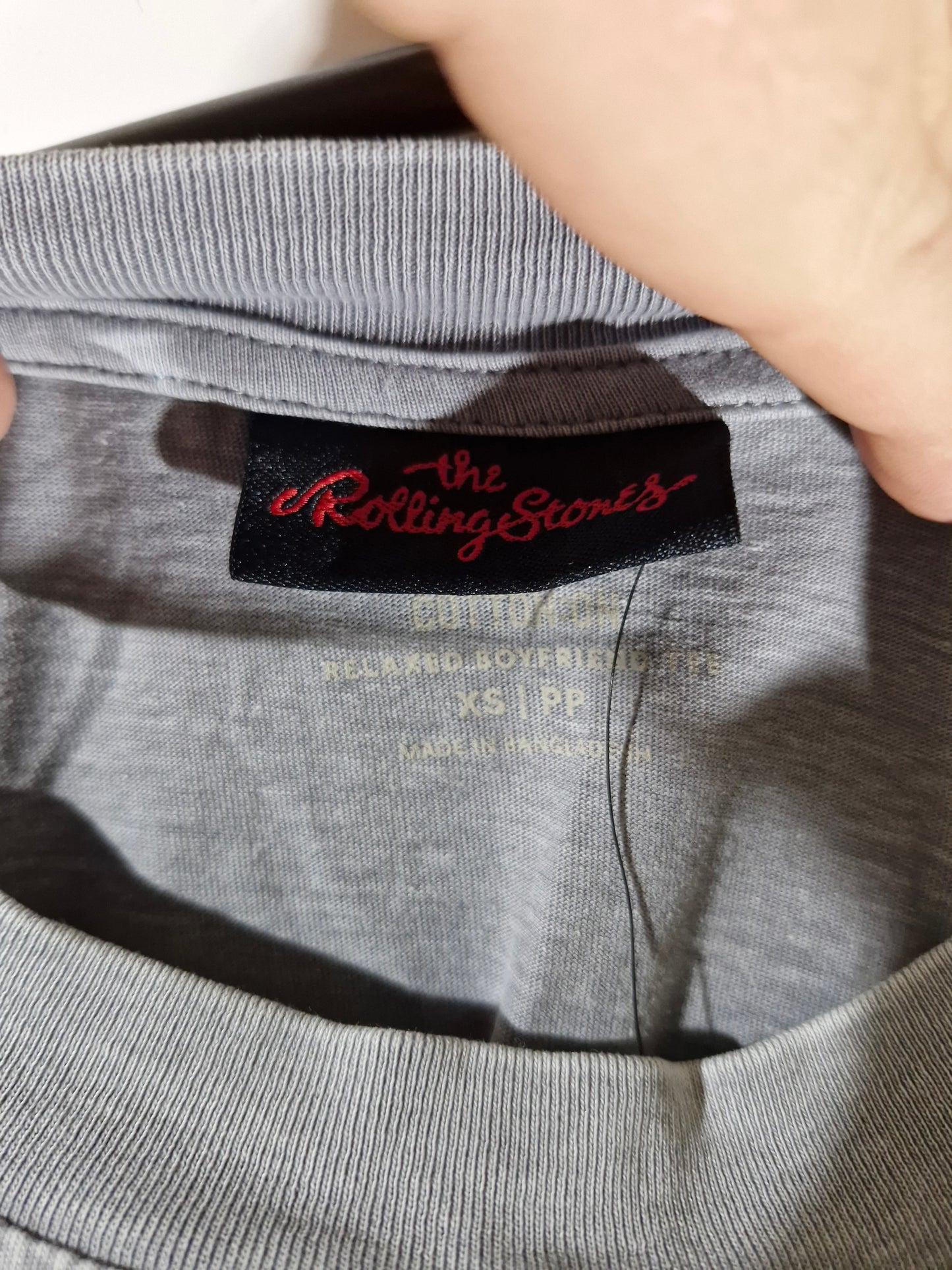 The Rolling Stones Graphic T-Shirt - Grey Size - Men's XS