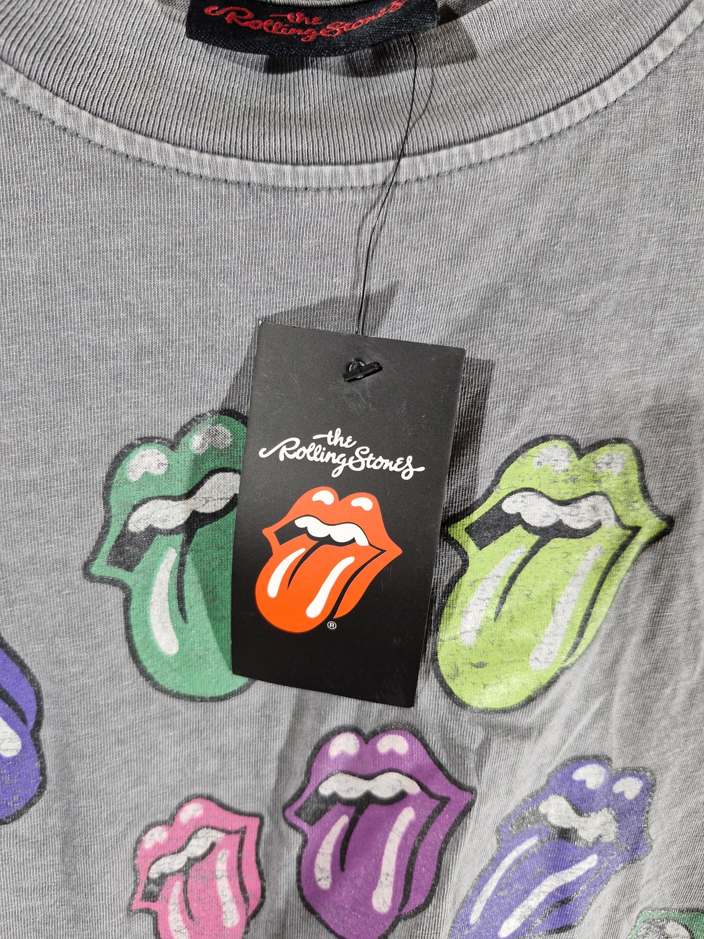 The Rolling Stones Graphic T-Shirt - Grey Size - Men's XS