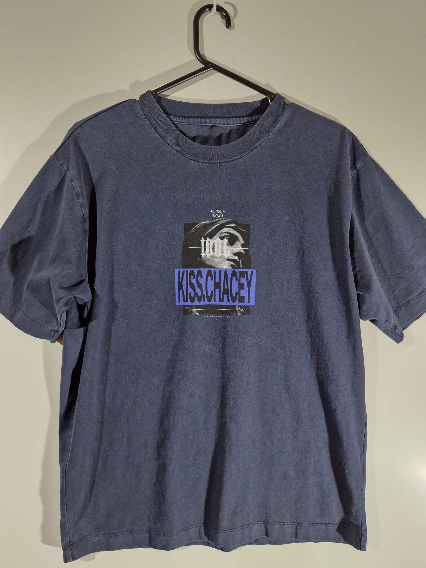 KSCY Kiss Chacey Graphic T-Shirt - Blue Size - Men's Large