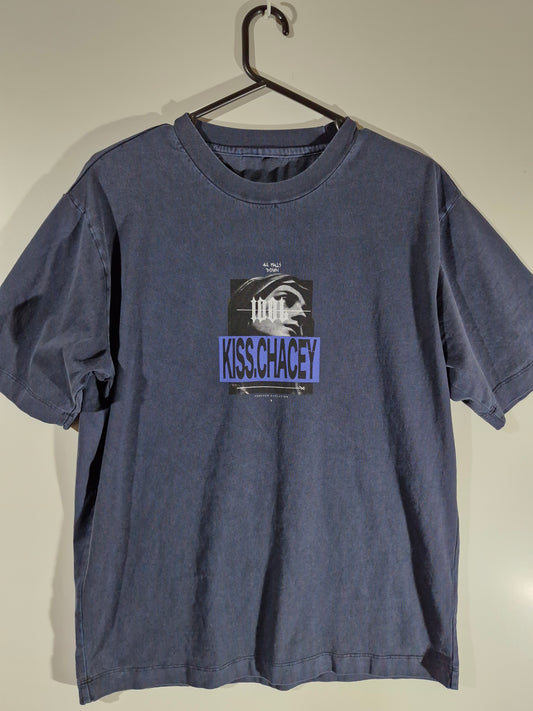 KSCY Kiss Chacey Graphic T-Shirt - Blue Size - Men's Large
