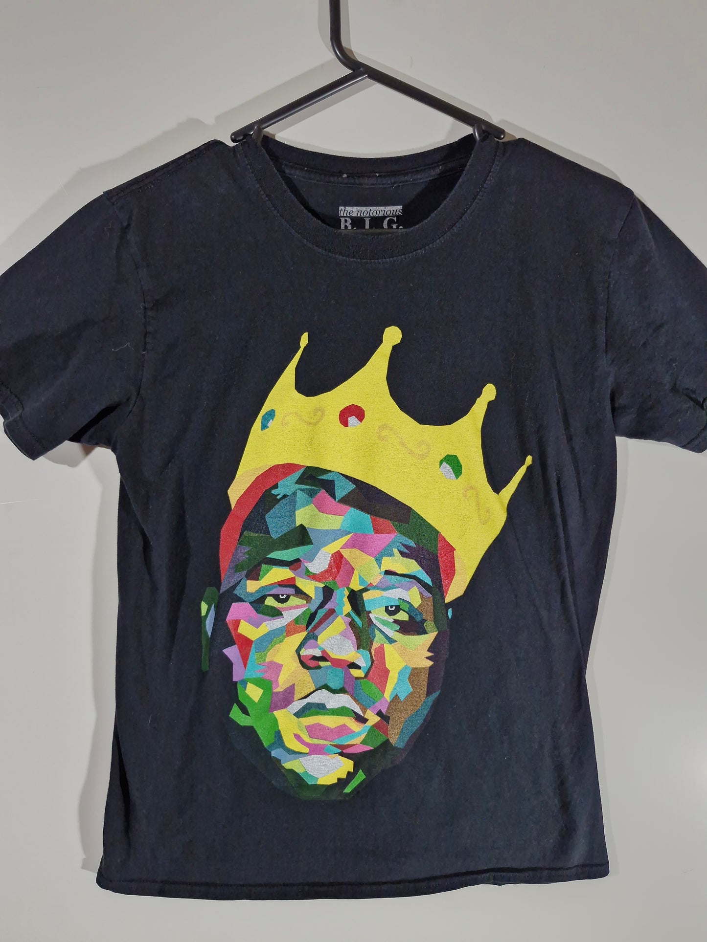 Notorious B.I.G. Crown Graphic T-Shirt - Black - Size Men's Medium