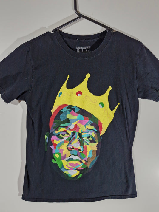 Notorious B.I.G. Crown Graphic T-Shirt - Black - Size Men's Medium