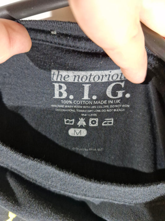 Notorious B.I.G. Crown Graphic T-Shirt - Black - Size Men's Medium
