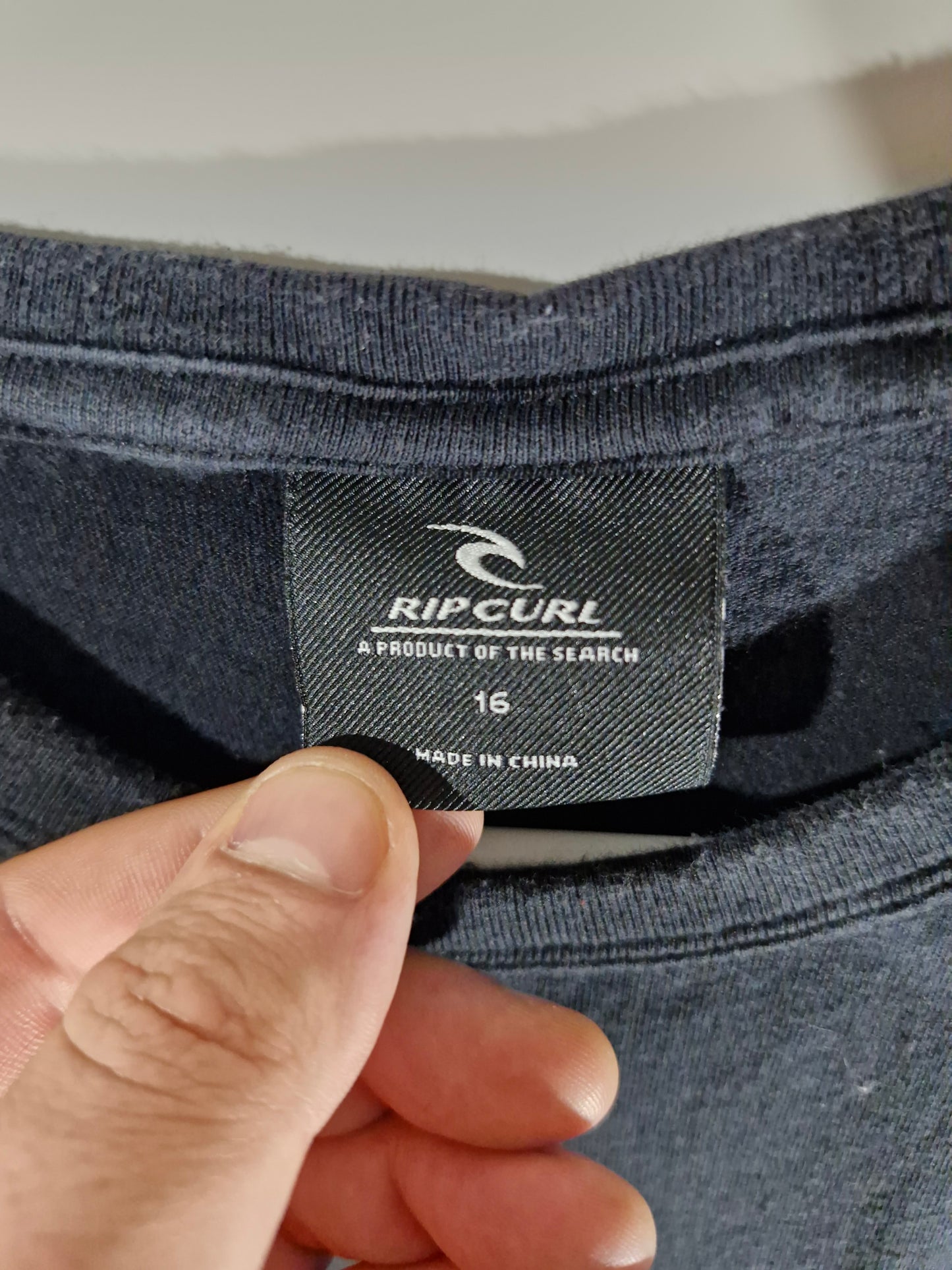 Rip Curl Graphic T-Shirt - Black - Size 16
