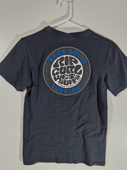Rip Curl Graphic T-Shirt - Black - Size 16